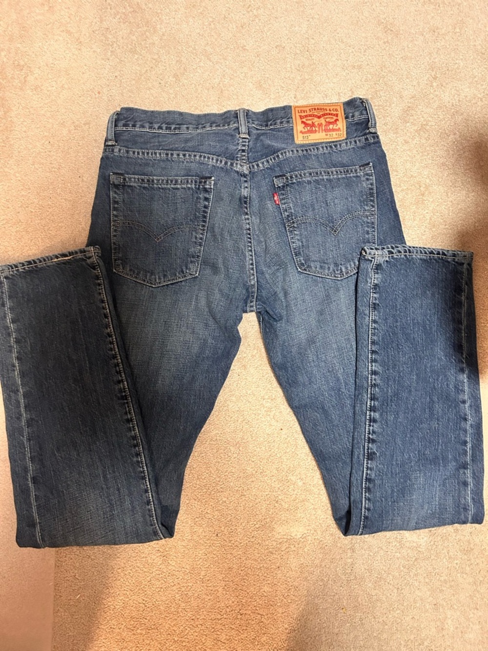 Levi's Men's Denim Straight Jeans in Medium Blue
